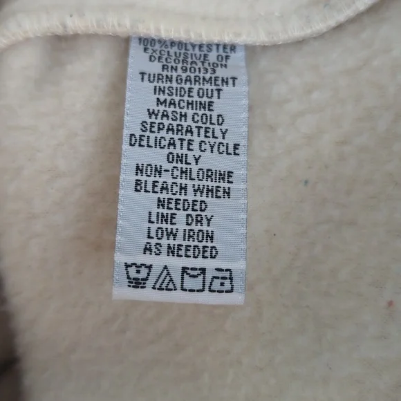 Bob Mackie Wearable Art fleece jacket 1X - Picture 7 of 7